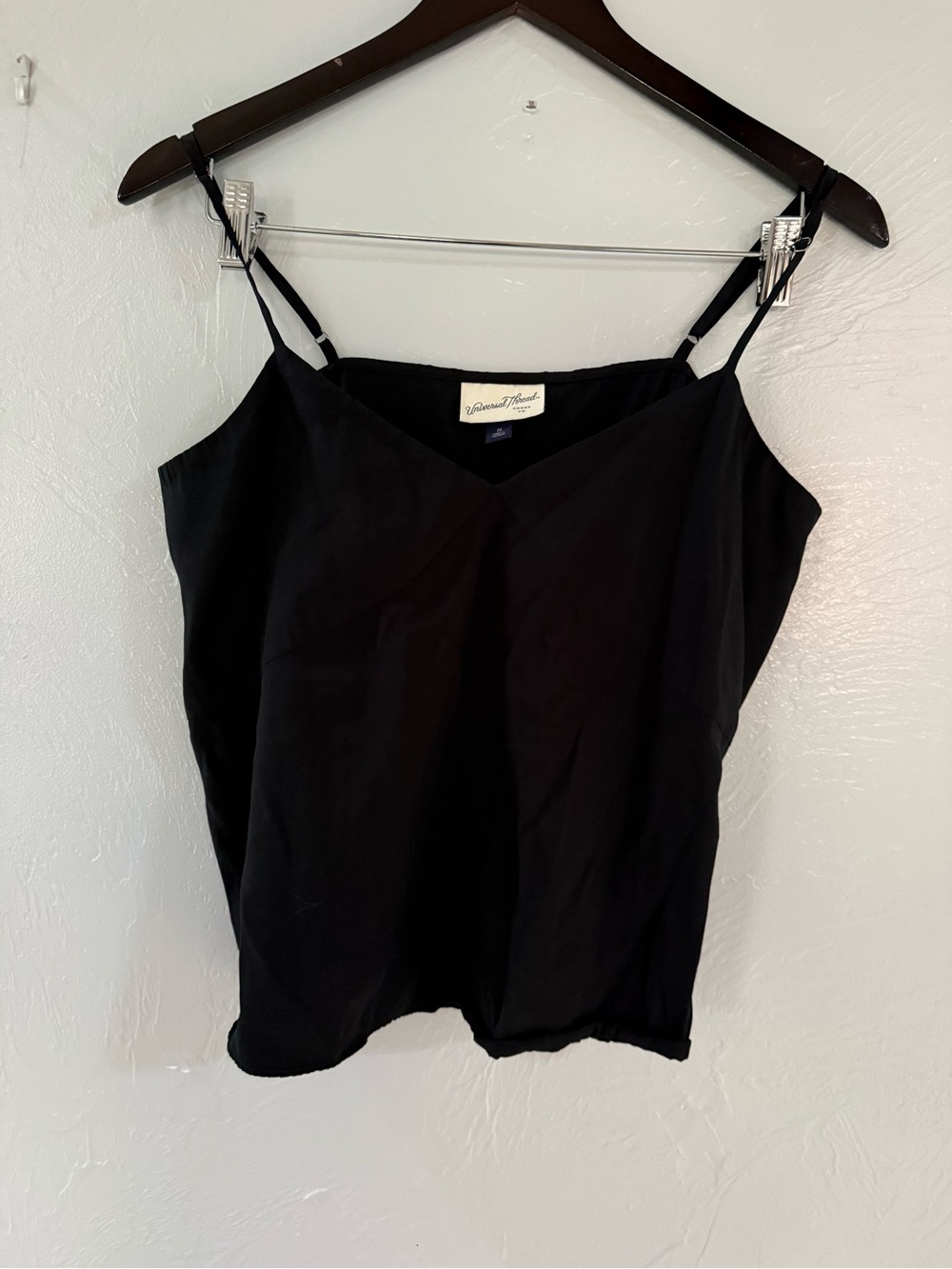 Universal Thread Black Satin Cami Tank Size Medium